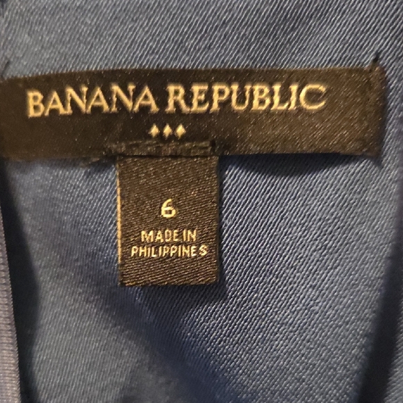 Banana Republic Blue Halter Sheath Dress - Picture 4 of 7